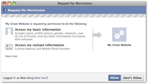 Data Breach of Facebook Privacy Permissions Facebook Permission Chris Kavanagh