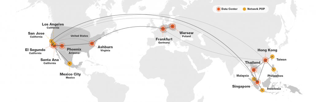 colocation data center map