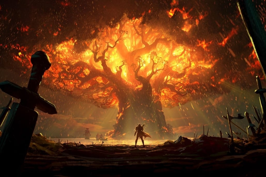 Teldrassil is on fire